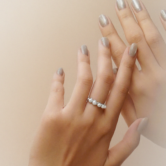 Pearl Wave Ring