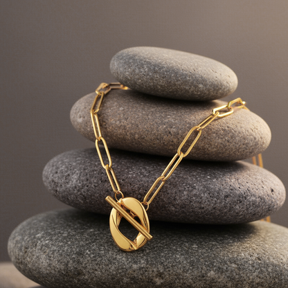 Classic Chain Link Necklace – 18K Gold Plated