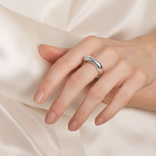 Molten Silver Ring