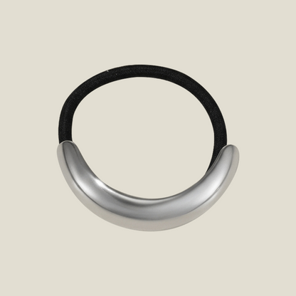 Minimalist Curve Stainless Steel Hair Tie – Gold / Silver