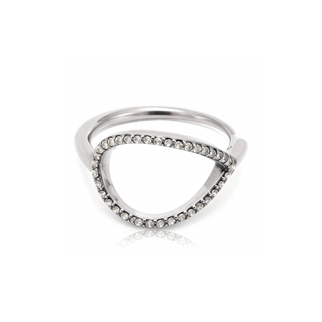 Teardrop Crystal Ring