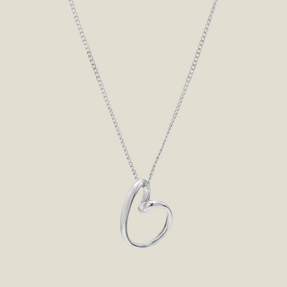Heartline Pendant Necklace – 18K Gold & Silver Plated