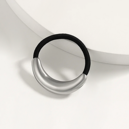 Minimalist Curve Stainless Steel Hair Tie – Gold / Silver