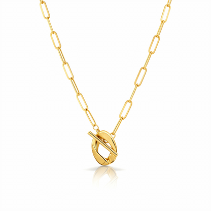 Classic Chain Link Necklace – 18K Gold Plated