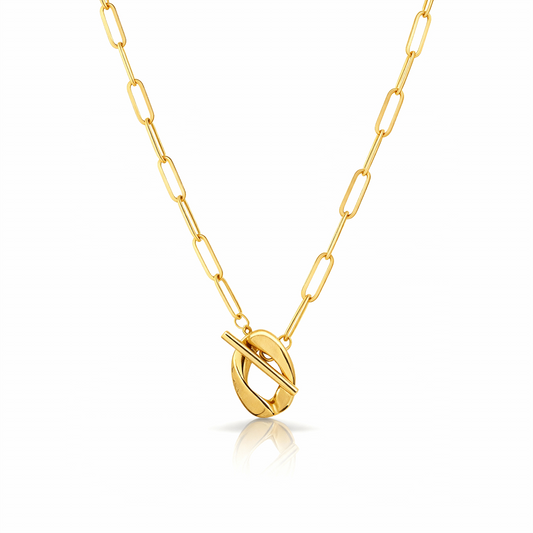 Classic Chain Link Necklace – 18K Gold Plated